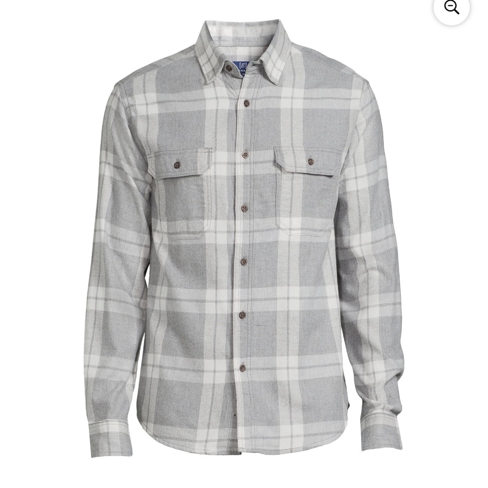 George Men's Long Sleeve Flannel Shirt